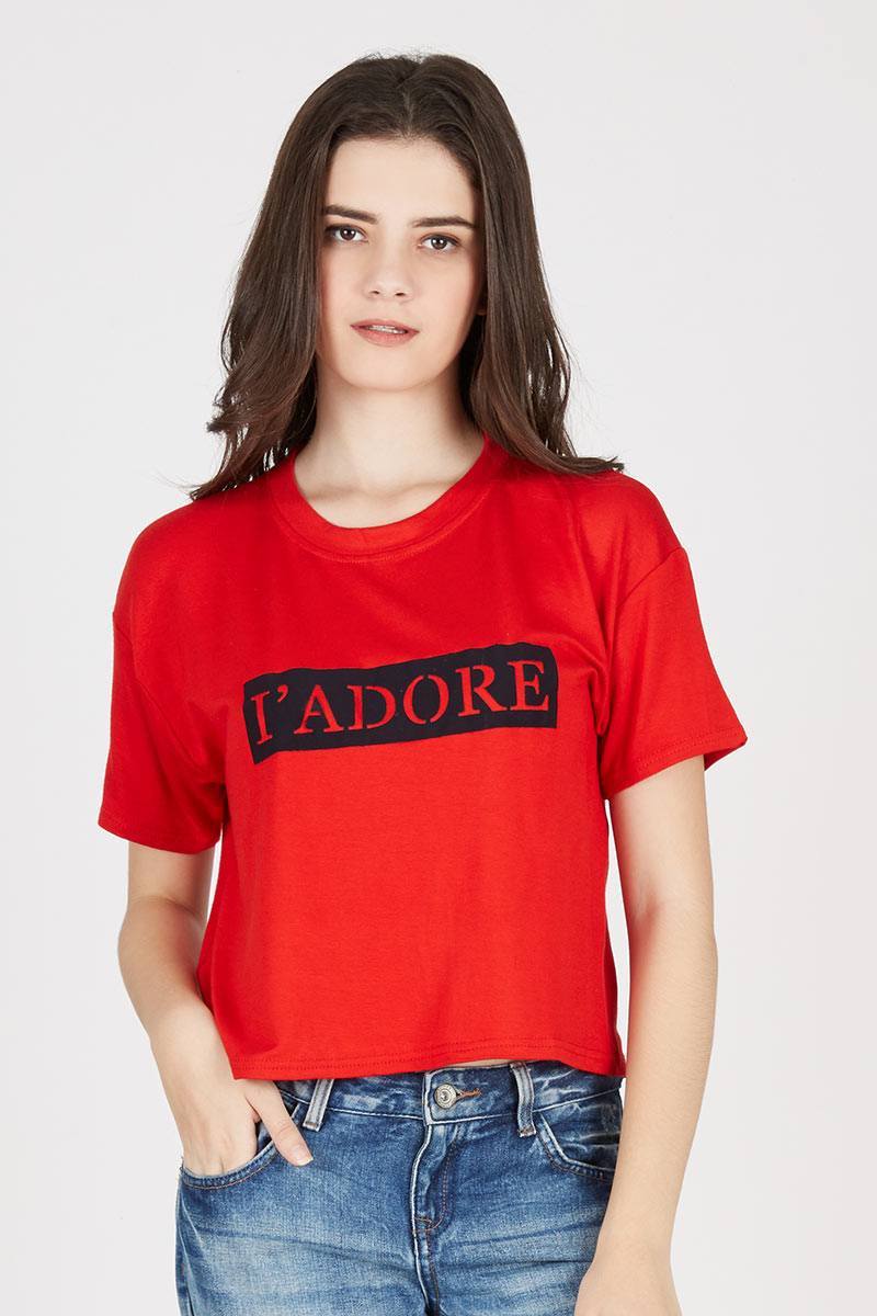 VL I Adore Tee Red