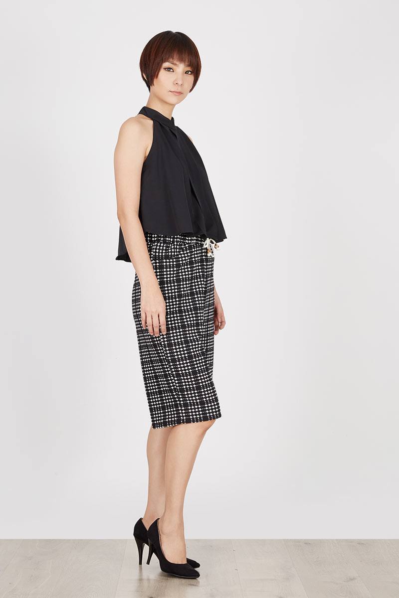 TE Tartan Cullote Black