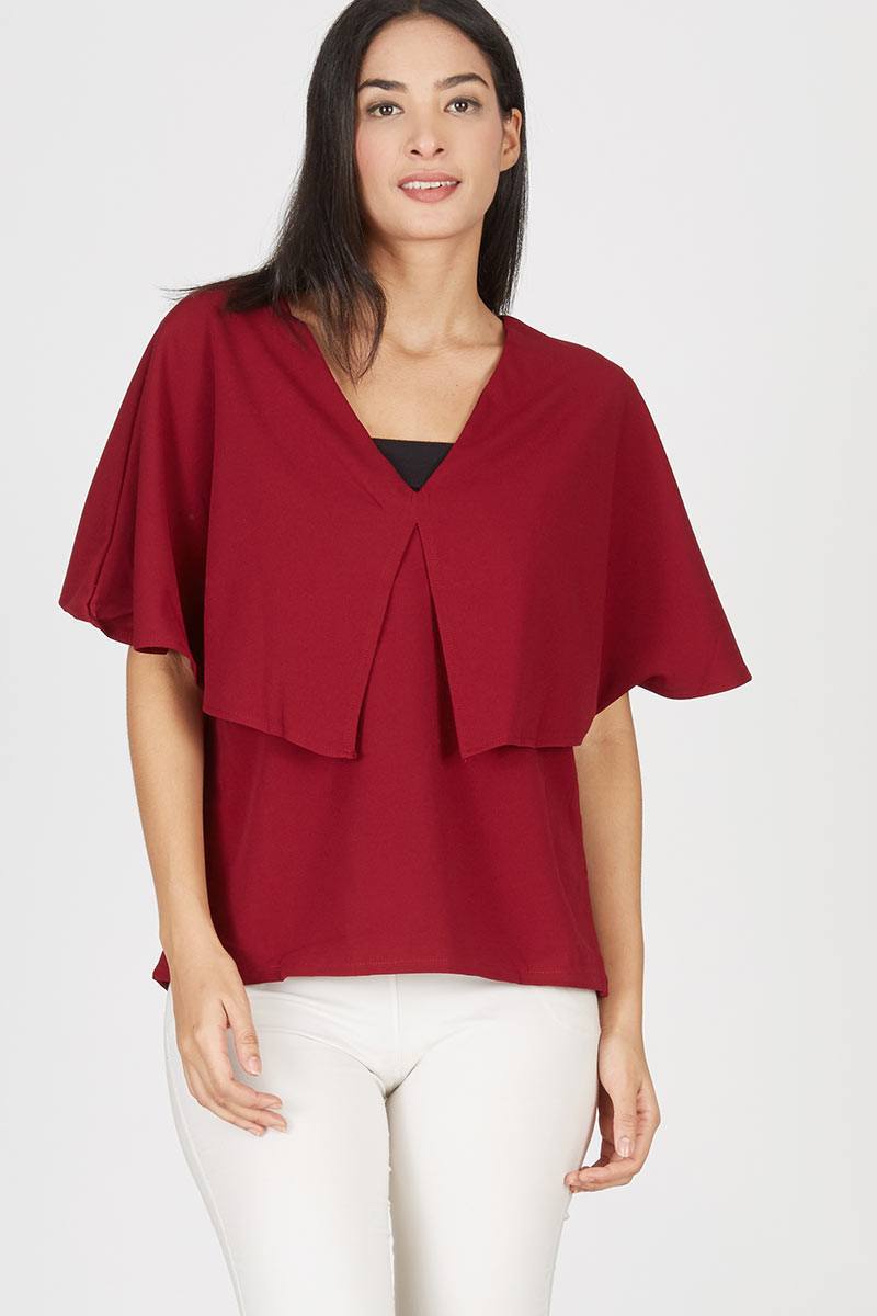 GW Lubeck Top in Maroon