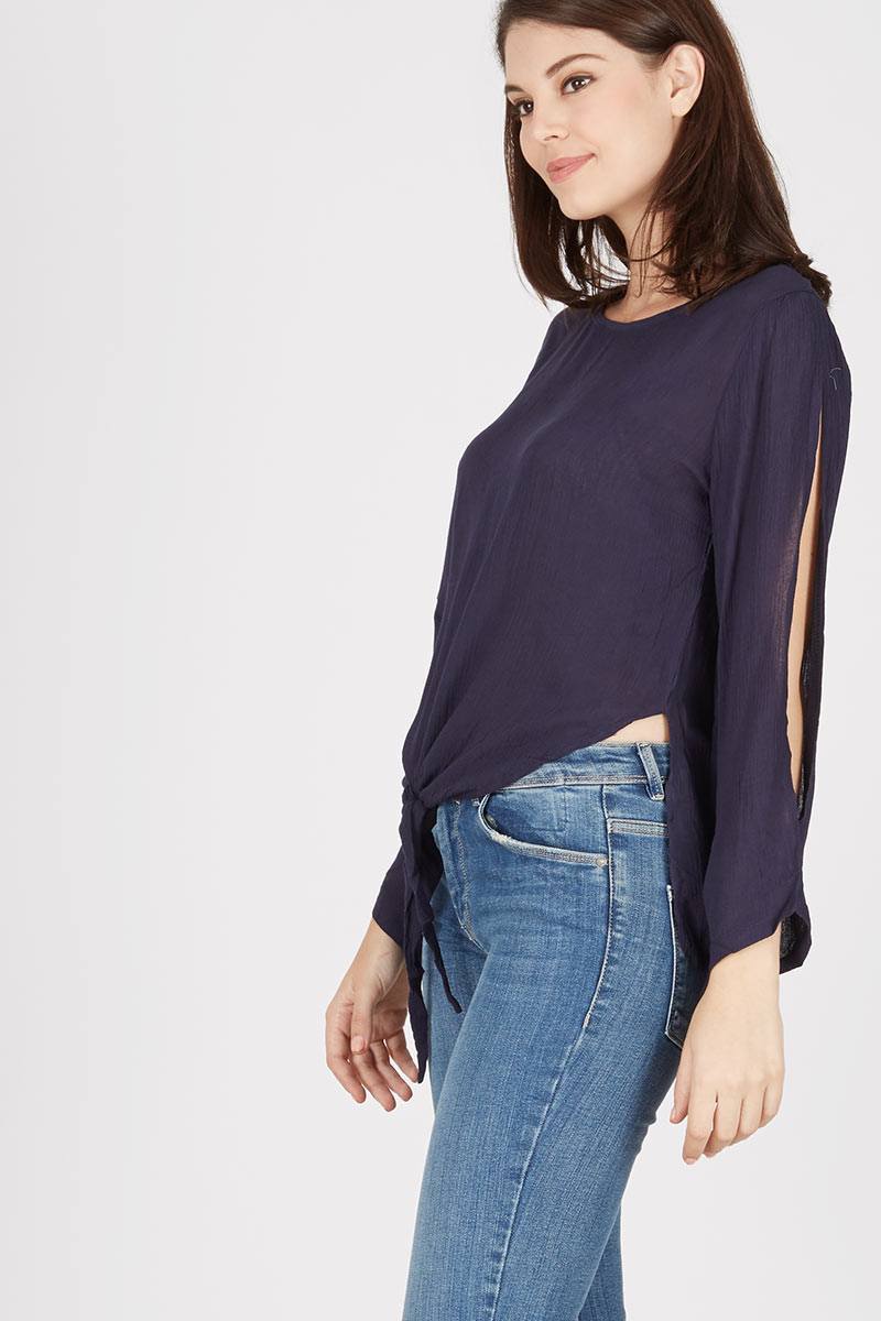 Gwen Forst Top in Navy