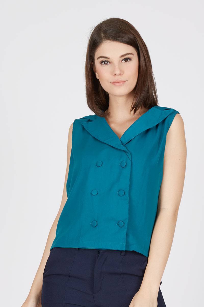 Esole Green Sailor Top