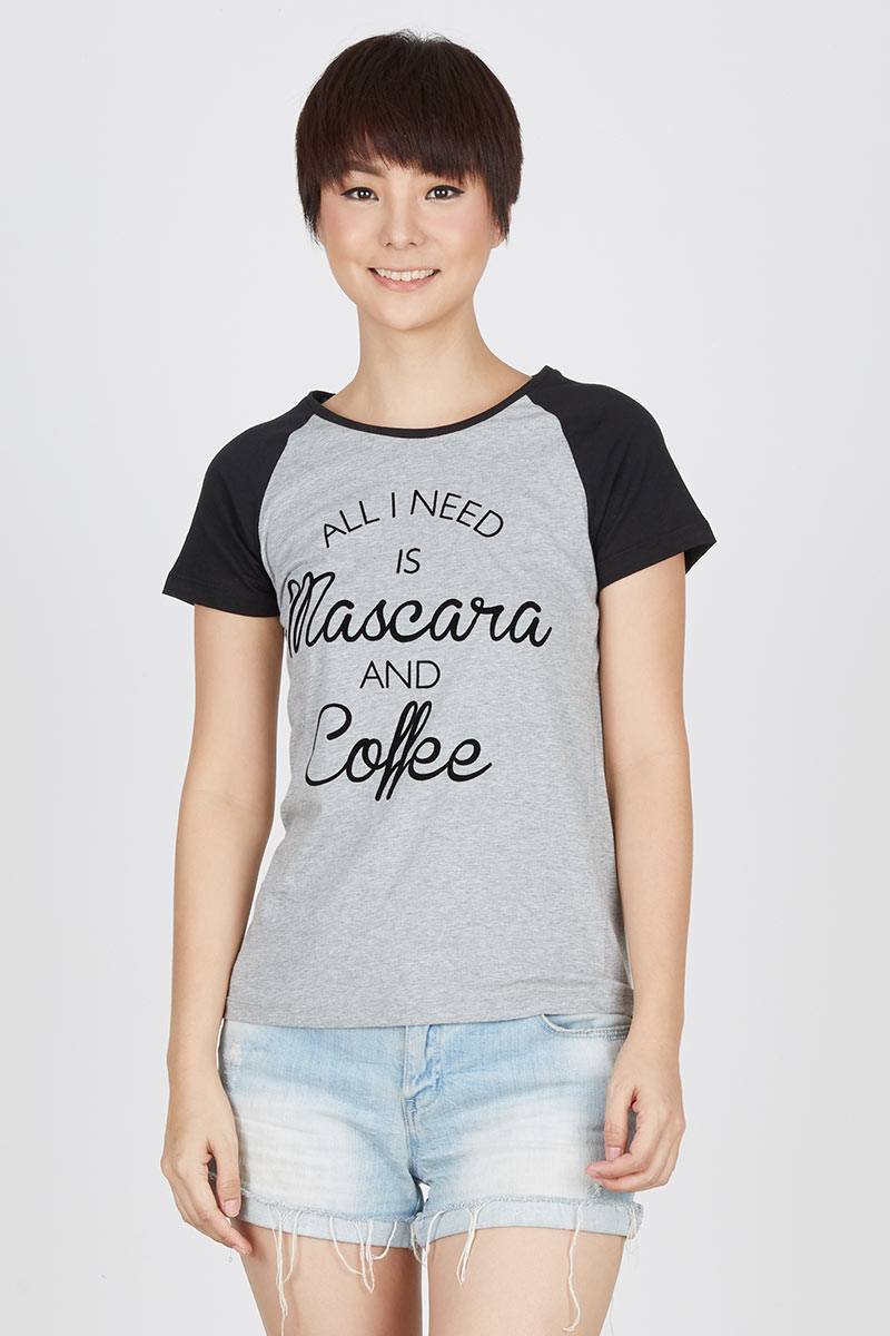 Tshirt Print S Mascara and Coffee C174F08293