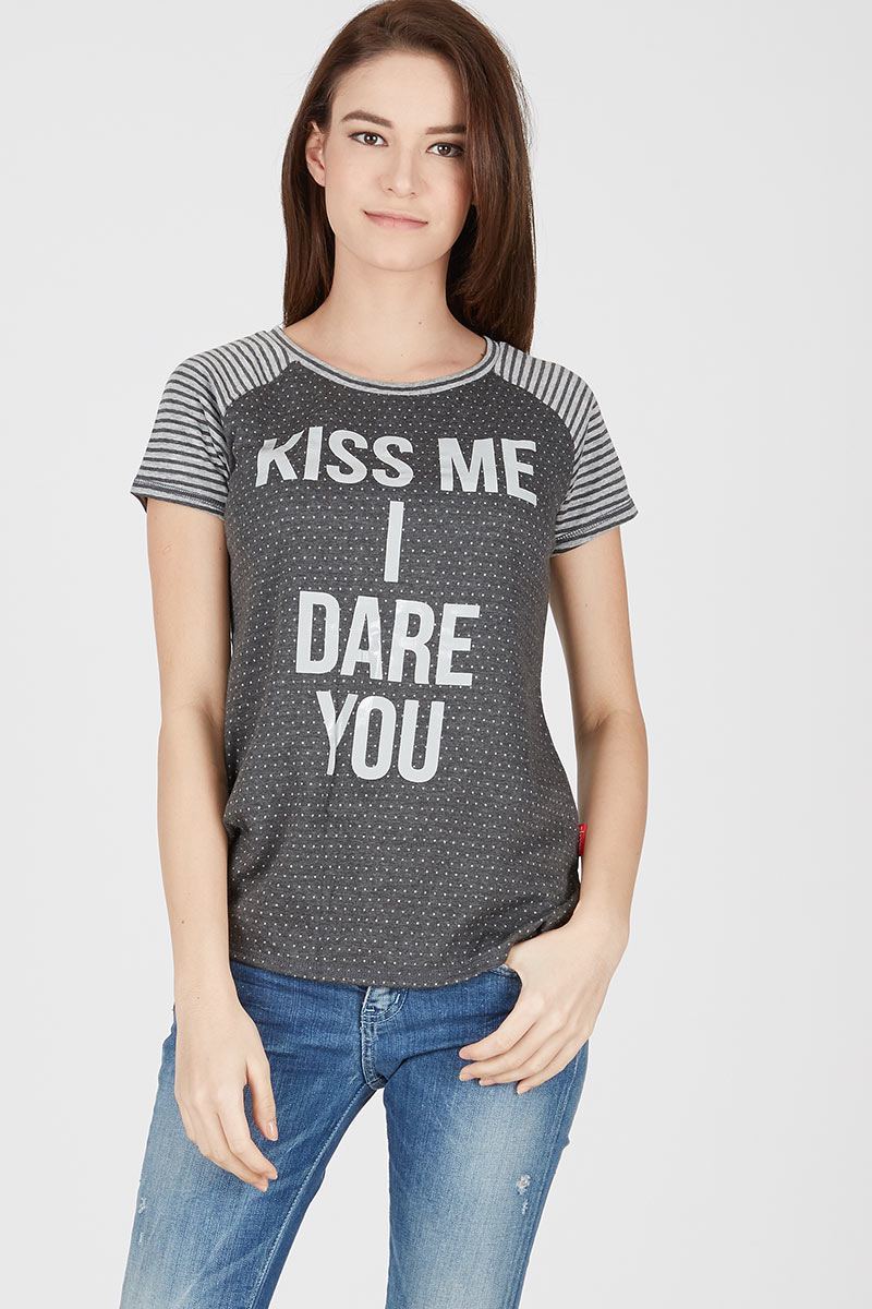 Tshirt Print Kiss Me C174F00793