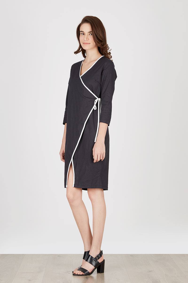 Caryna Wrap Lining Dress