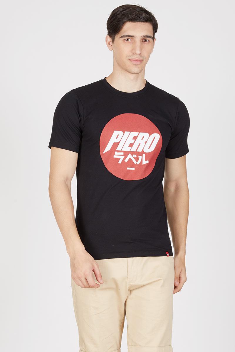 Men Piero JPN Tshirt Black