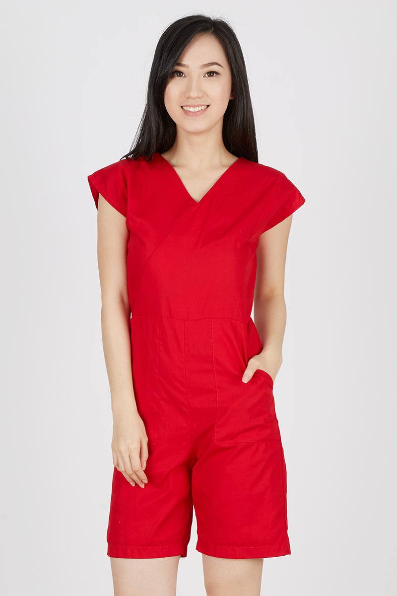 Geogia Red Jumpsuit