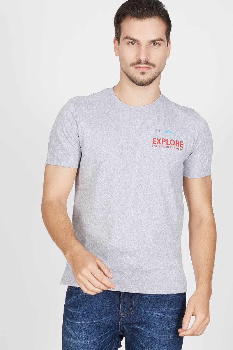 Men Explore T-Shirt Light Misty