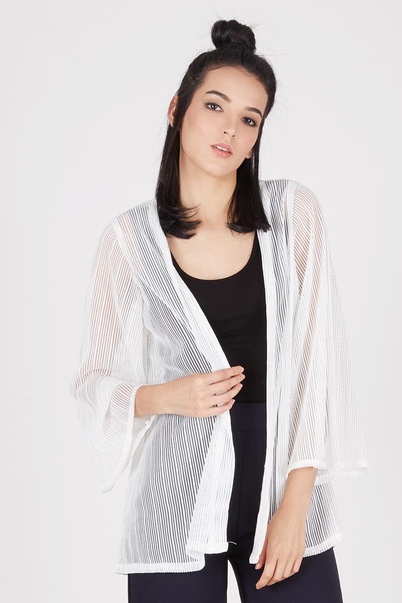 Jennifer White Pleat Outer