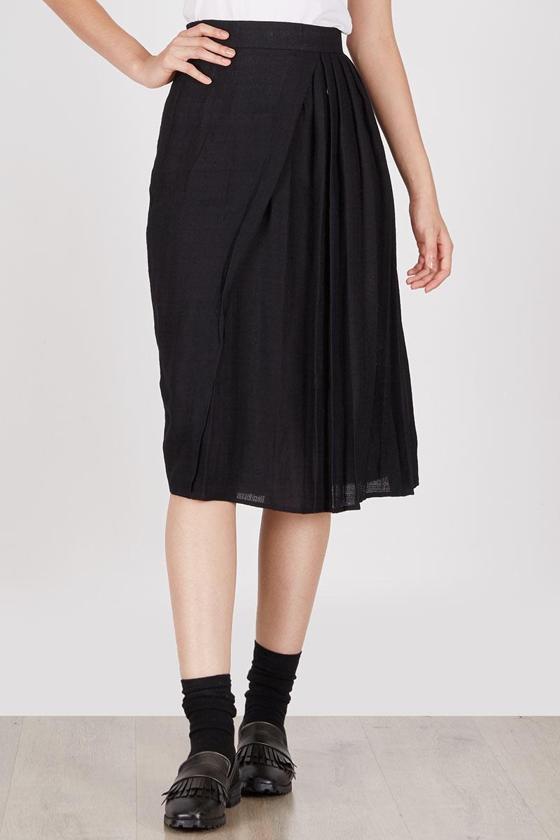 Hendry Black Pleat Skirt