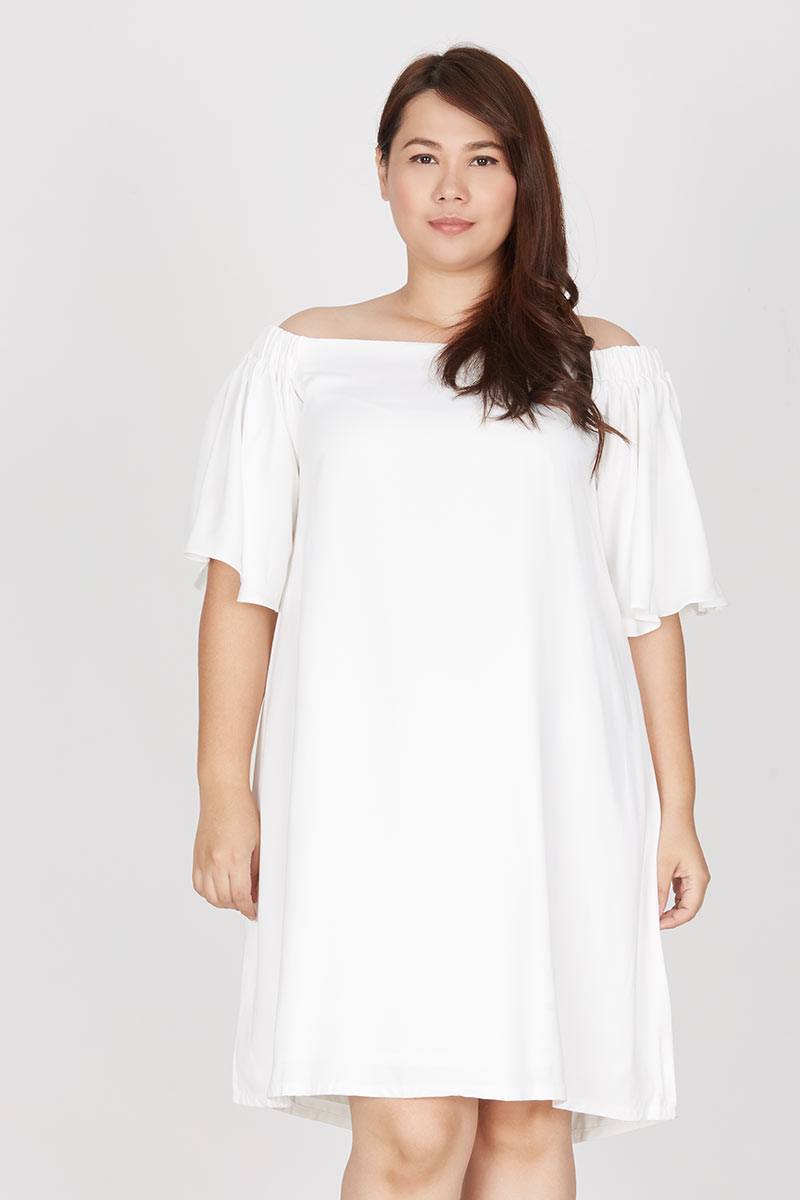 Haven White Off Shoulder Dress