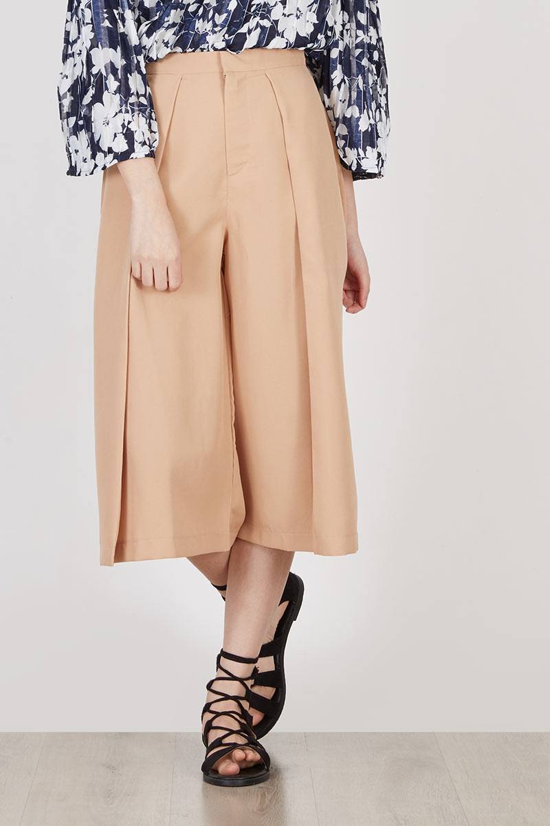 Glime Chocolate Pleat Culotte