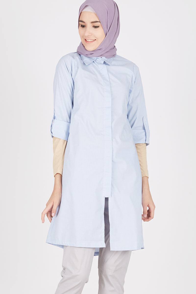 Henny Shirt Dress Blue