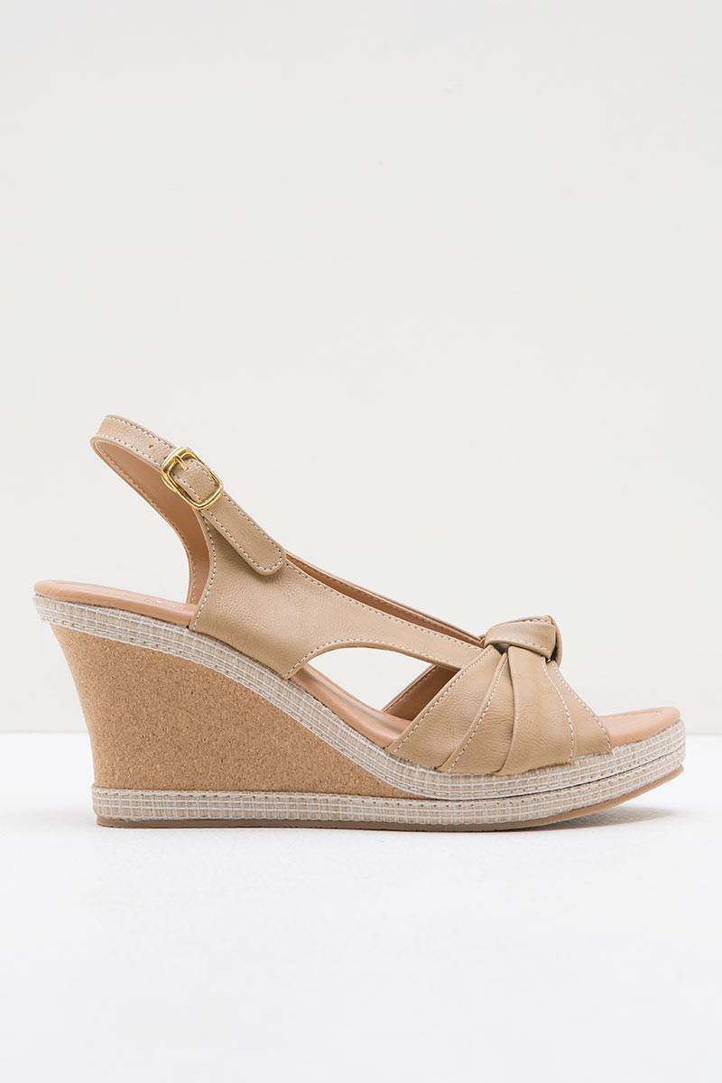 CHARLENE WEDGES BEIGE