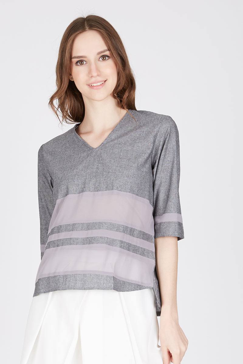 Hayden Light Gray Top