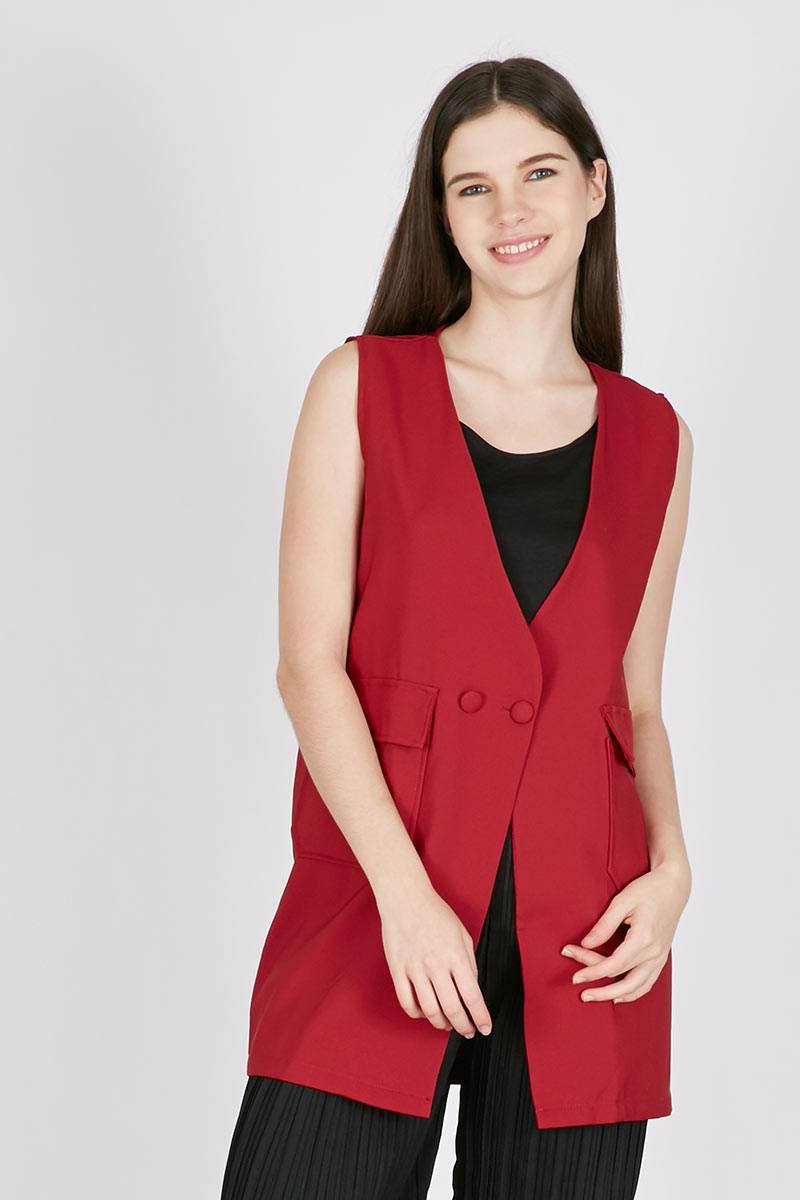 OUTERWEAR COTTON POLY IN RED