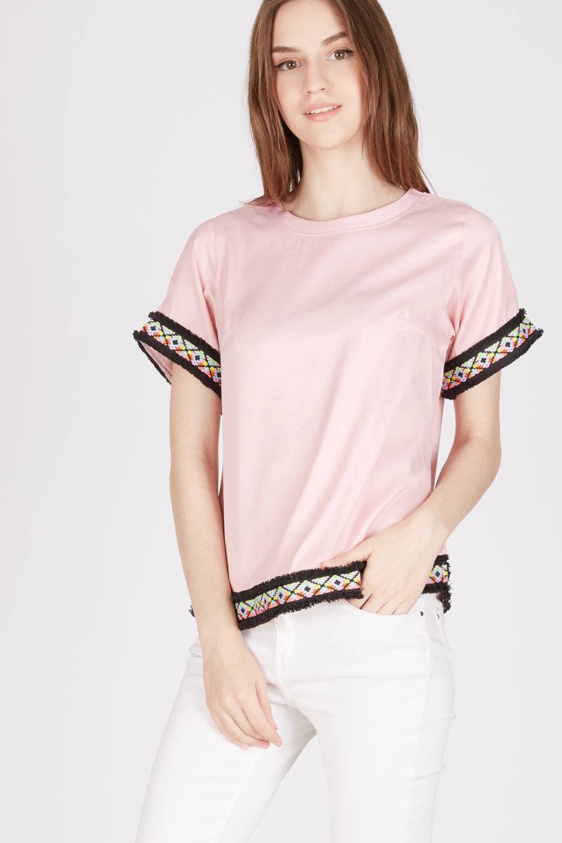 Dehimian Blouse in Pink