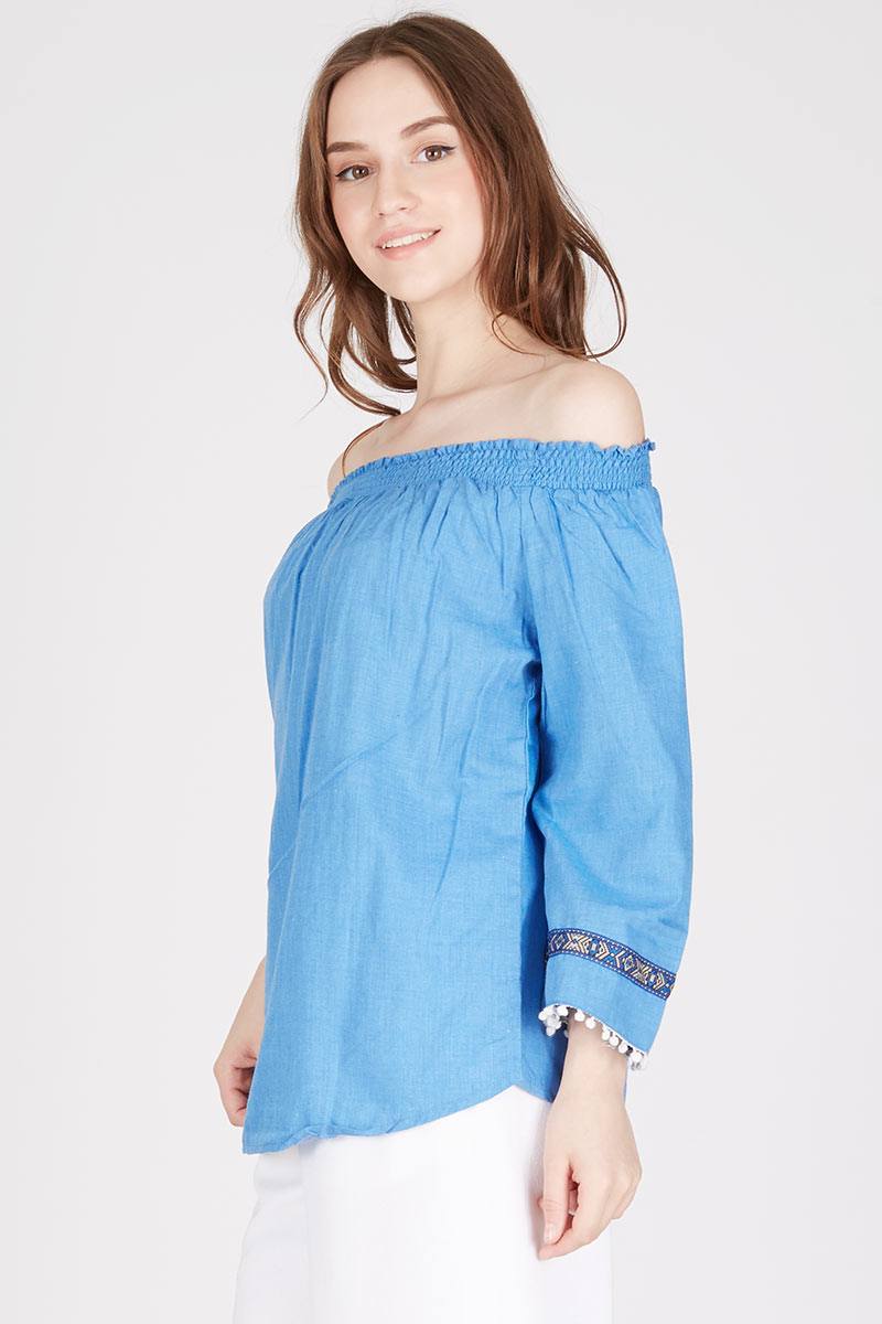 Lusiana Blouse in Blue