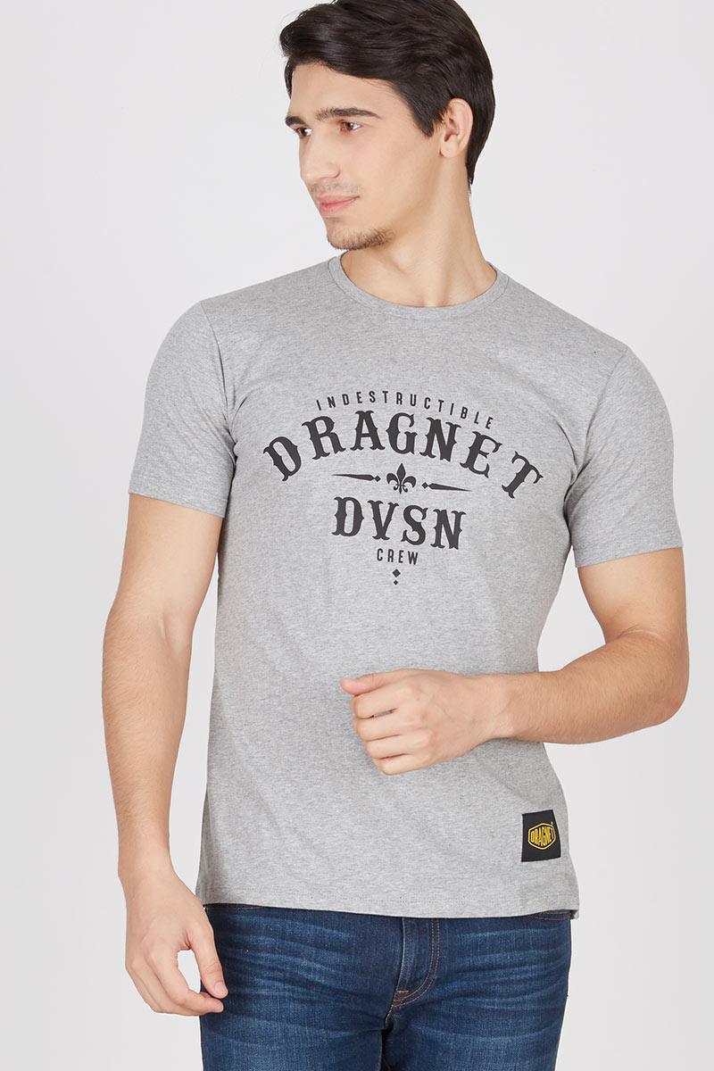 Men Dragnet division Crew T-shirt Grey
