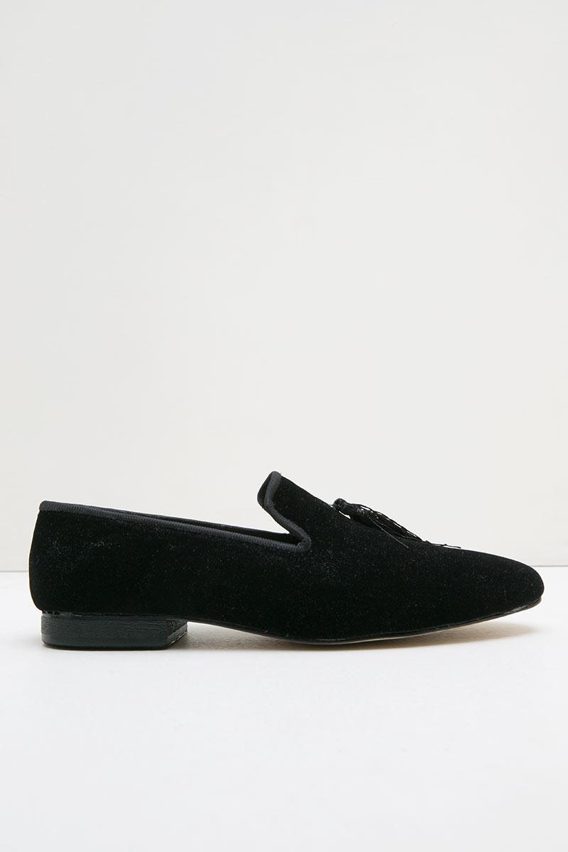 Men Signori Loafers Velvet Black Black