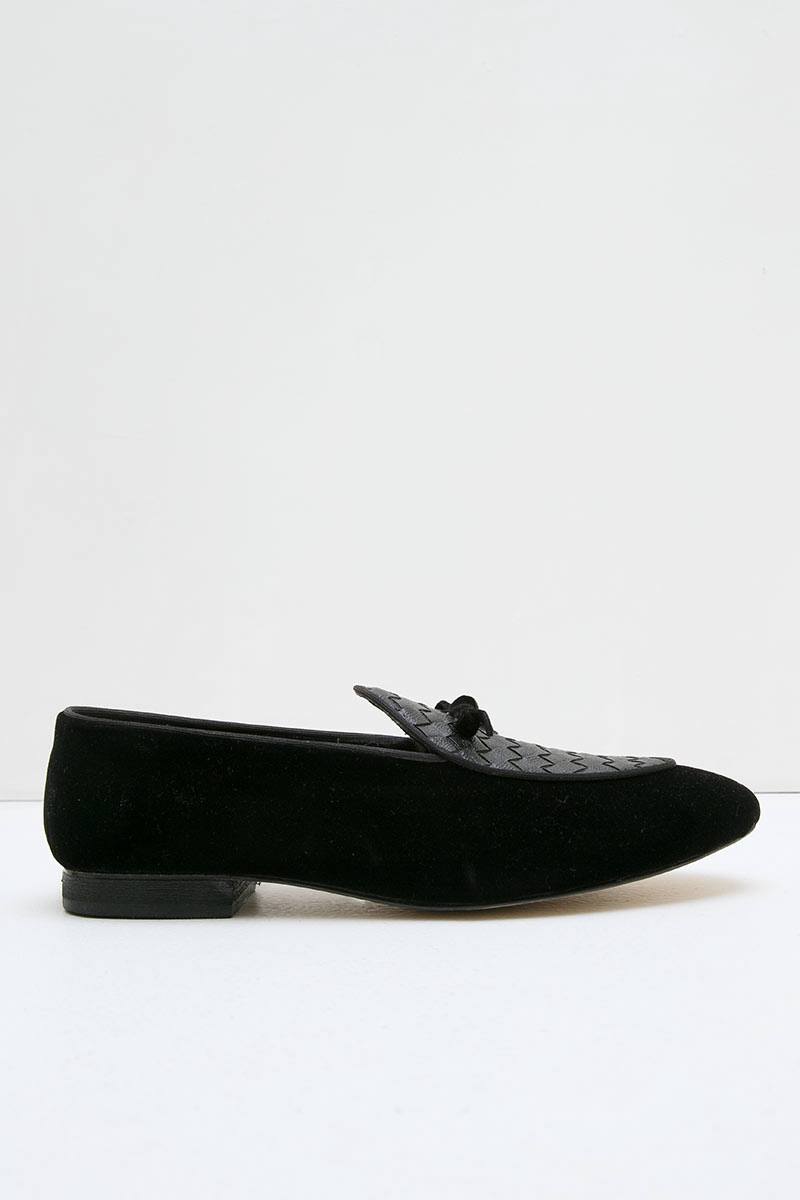 Men Torino Loafers Velvet Leather Black