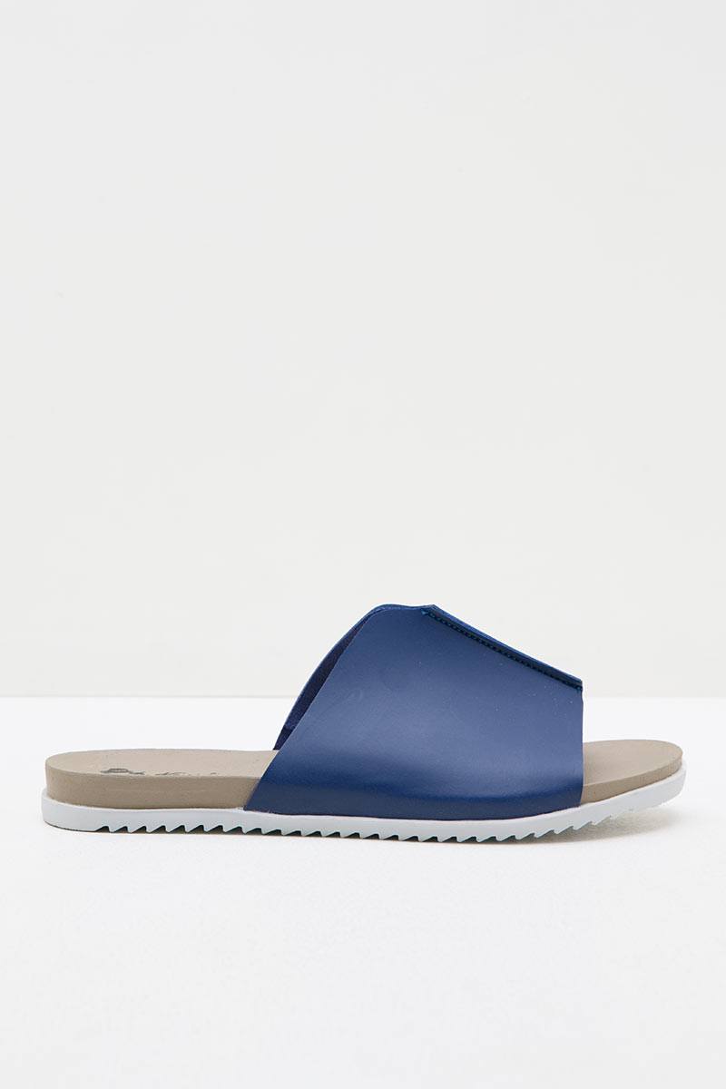 Women Leather 27330 Slip Ons Espadrilles Sandals Blue