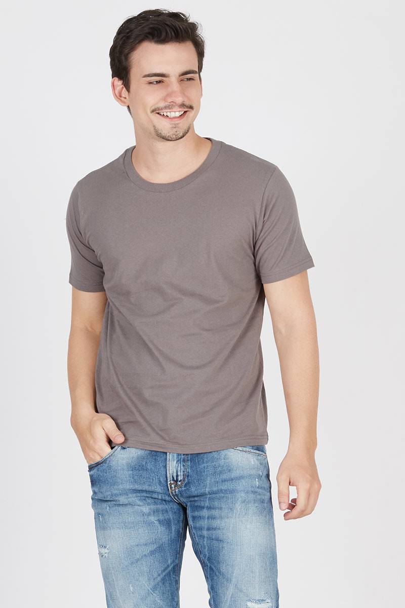 Men Aiden Basic T-Shirt Grey