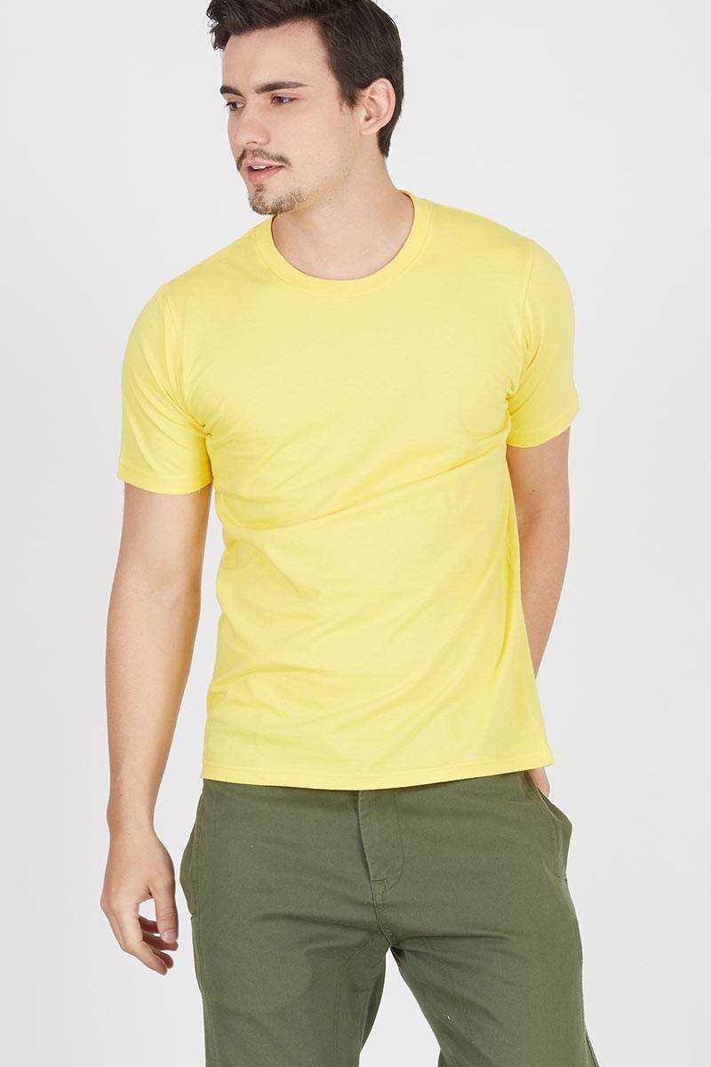 Men Aiden Basic T-Shirt Yellow
