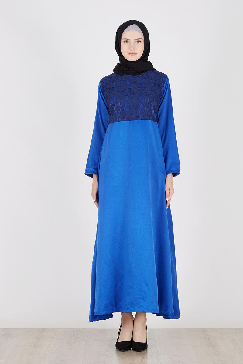Calya Lace Dress Electric Blue