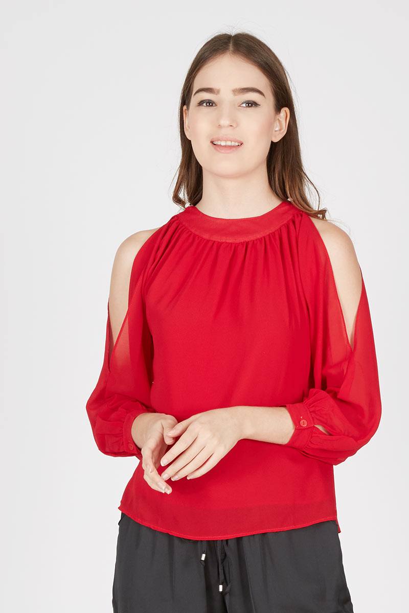 Oplie Blouse Red