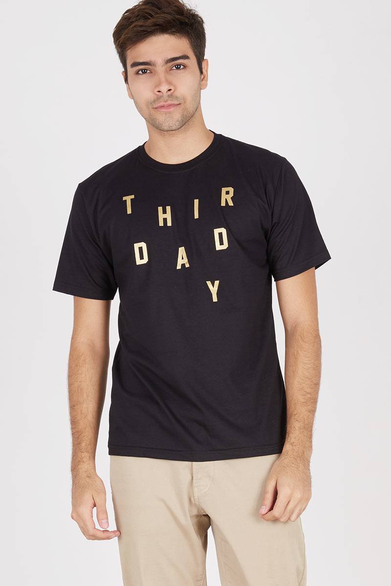 Men THIRDDAY Gold Scatter T Shirt