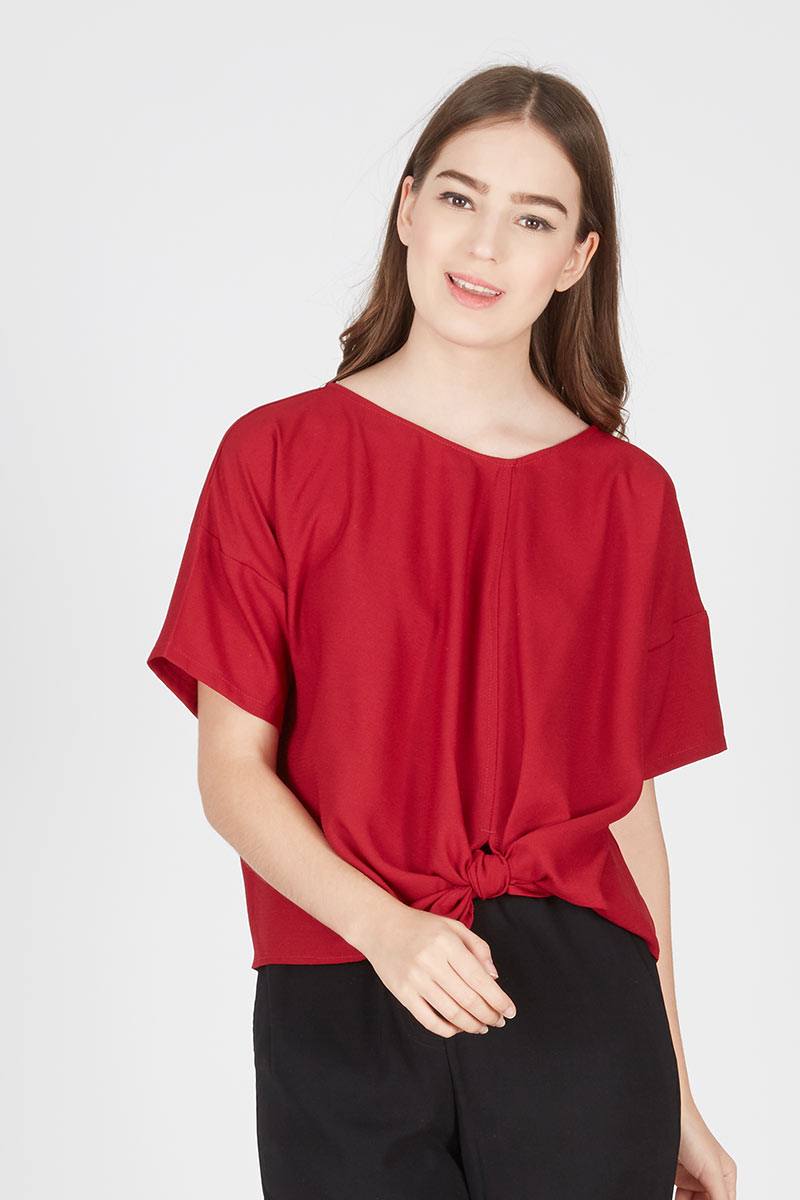 Two Style Blouse Red
