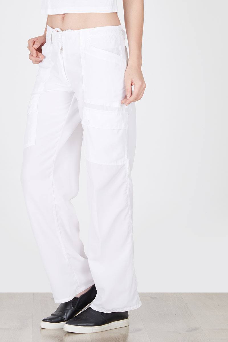 Wifaq Special Cargo Pants In Basic White