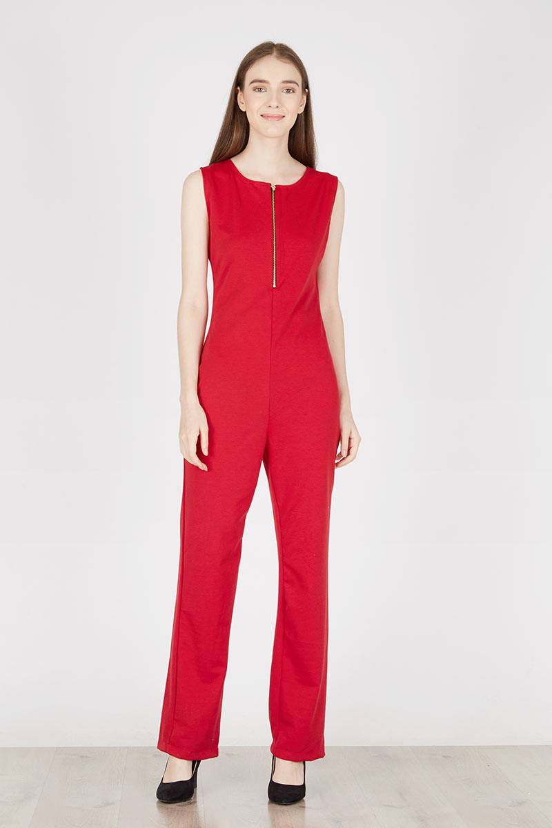 Avery Jumpsuit Red