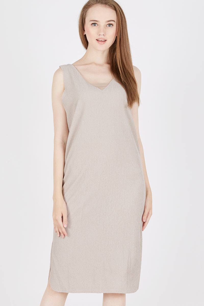 Avgal Olive Dress in Grey