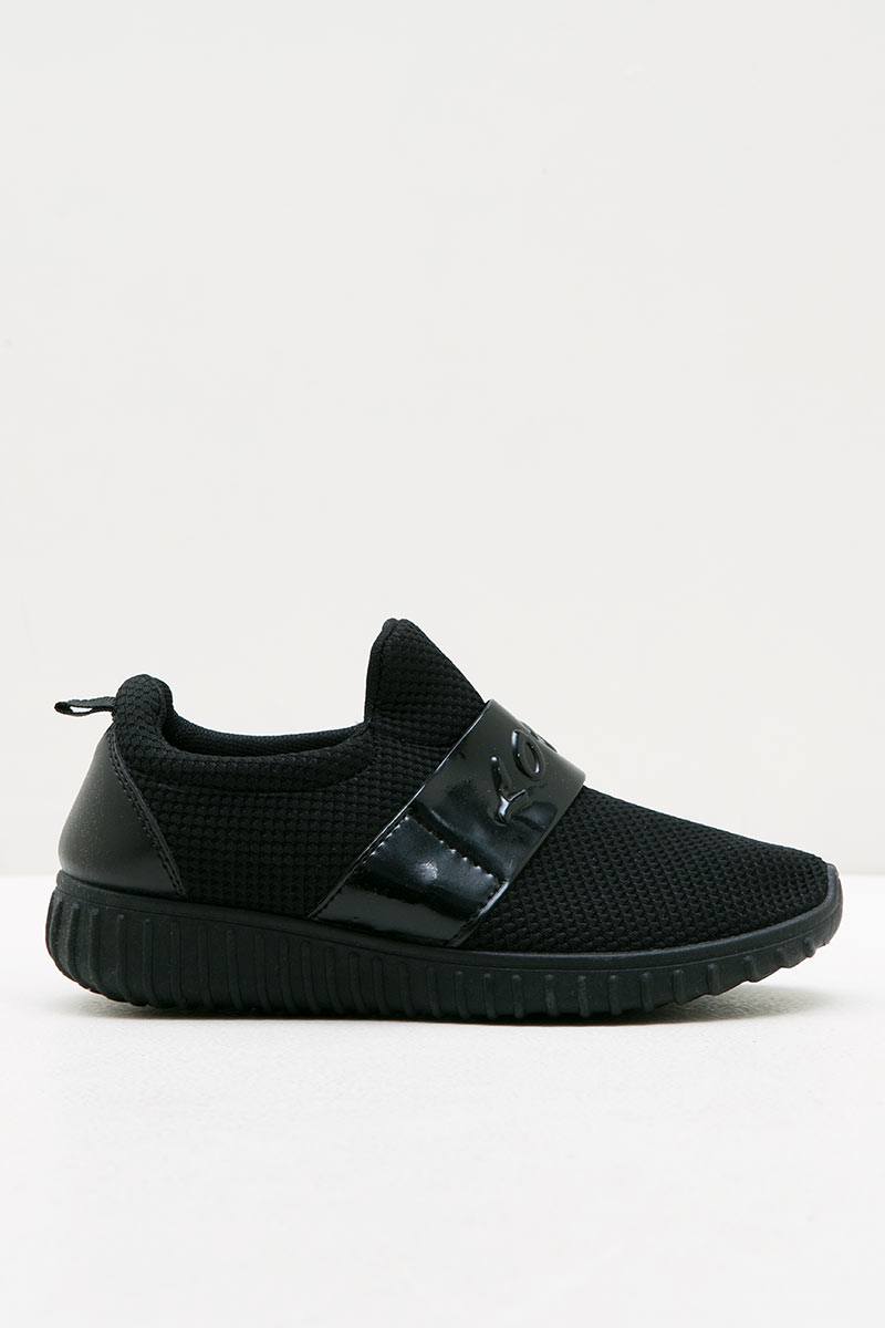 Women Leather 43175 Sneaker Black