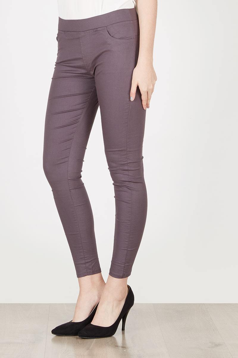 RVLA06 Basic Grey Stretch Pants