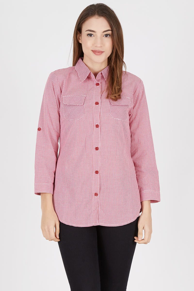 Lucja Blouse in Red