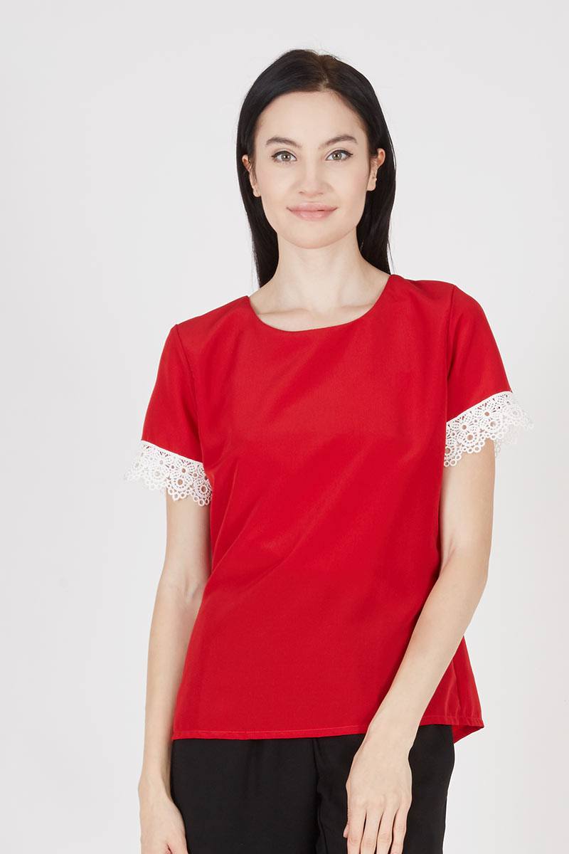 Orlace Blouse in Red