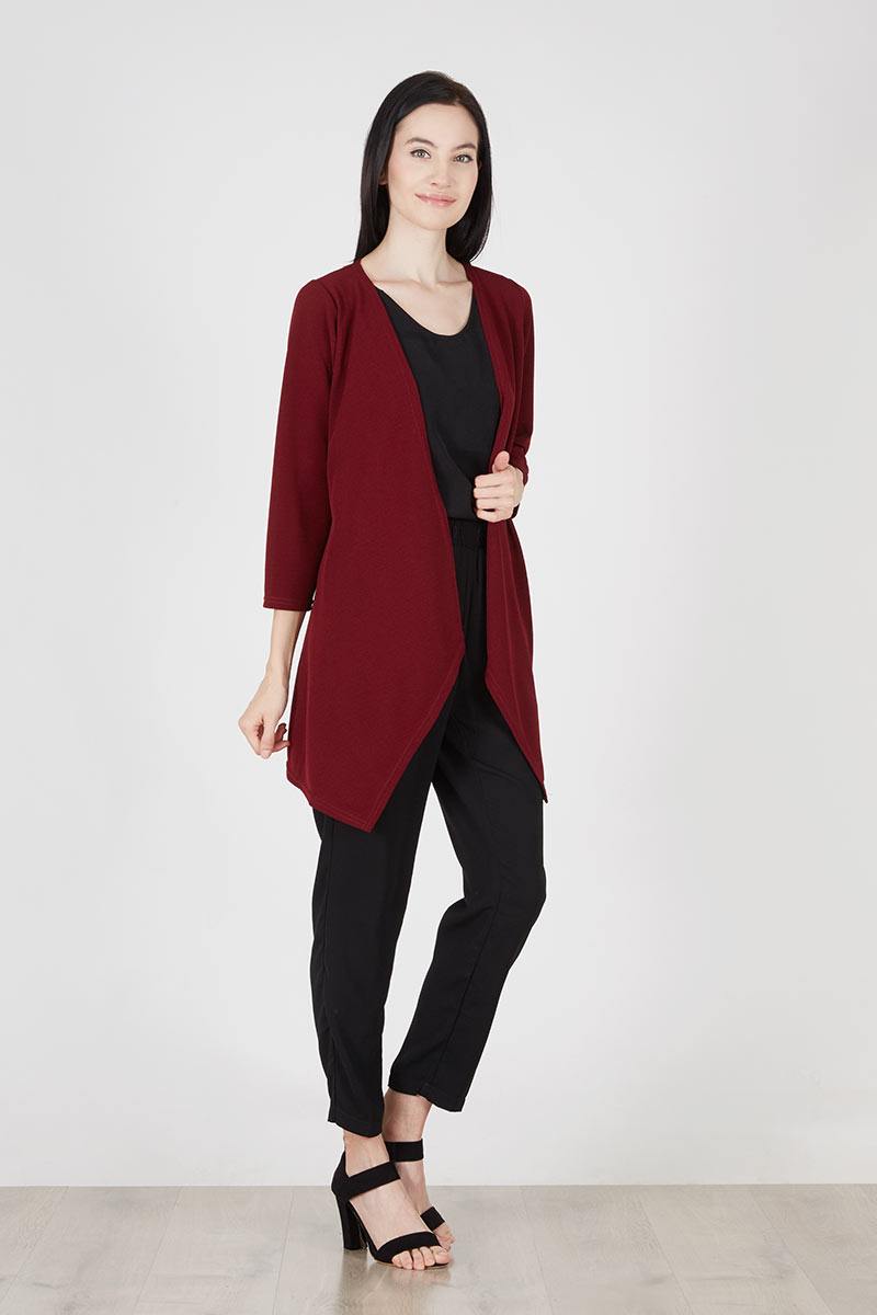 Canyon Cardigan in Maroon