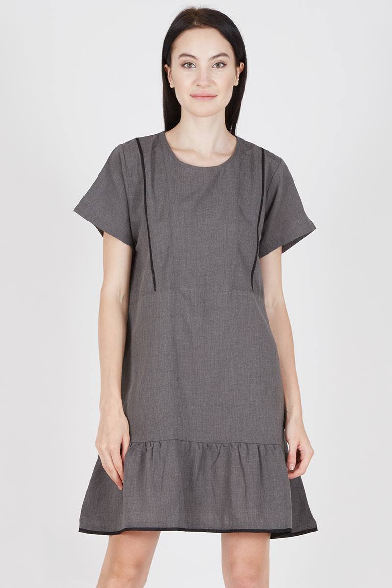 KELLY DRESS DARK GREY