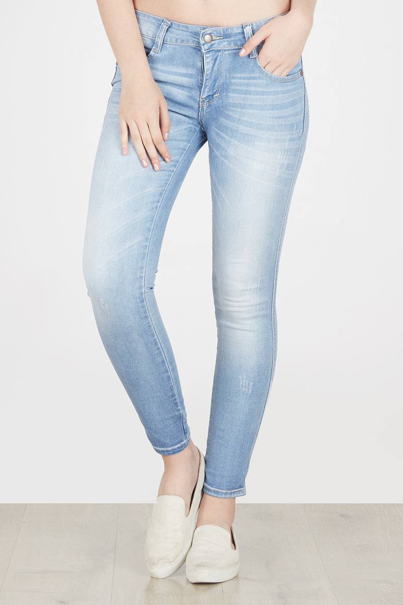 Soft Jeans Wanita Polos M 1014