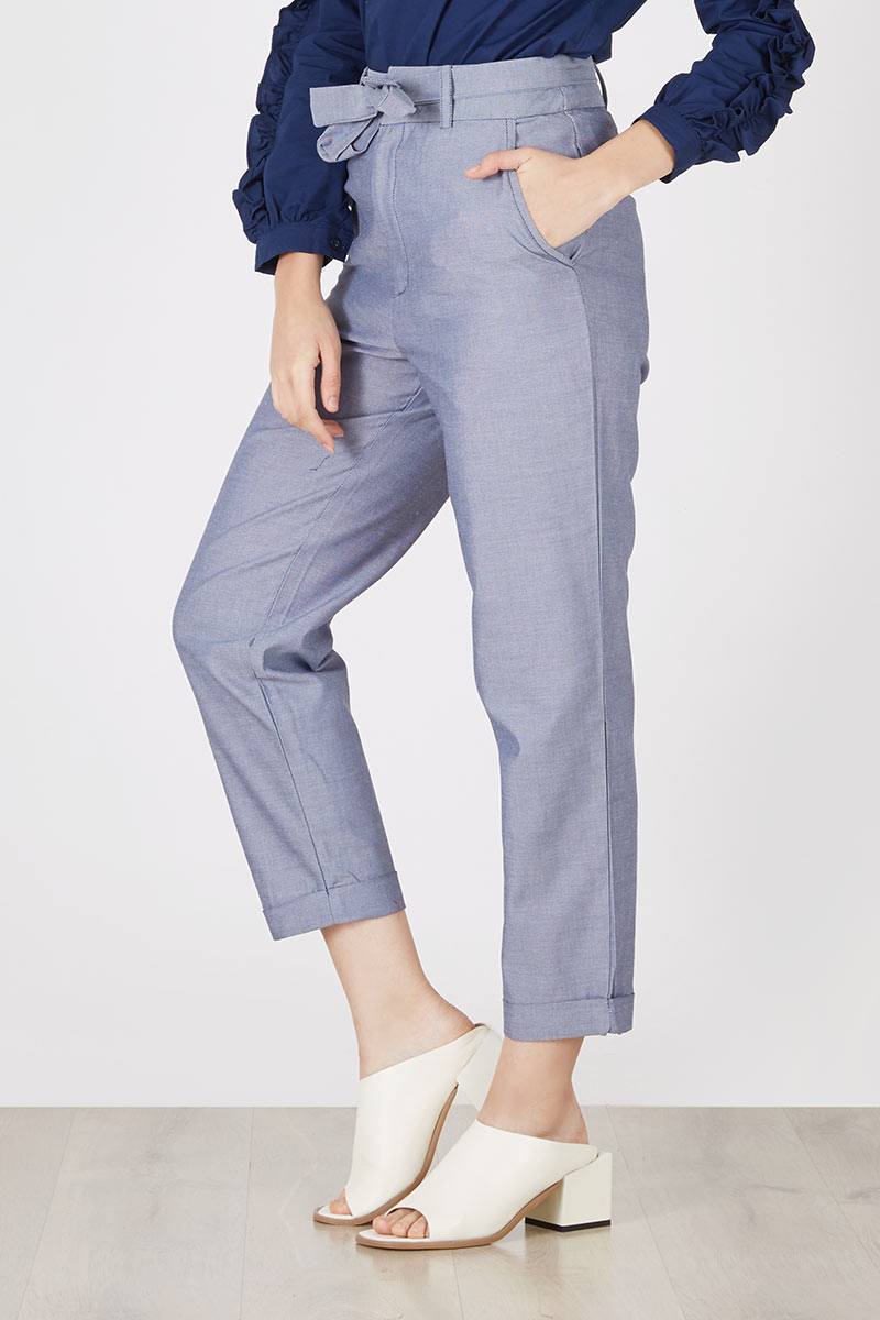 Marion Navy Knot Pants