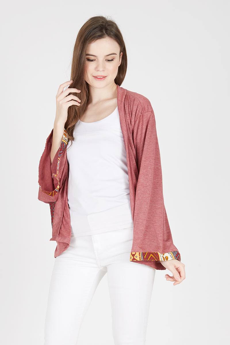 Ailsie Ethnic Outer Maroon