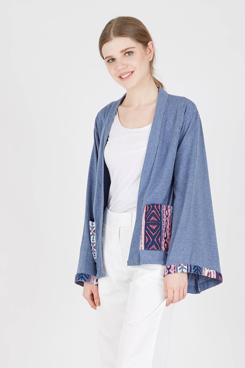 Ailsie Ethnic Outer Blue Jeans