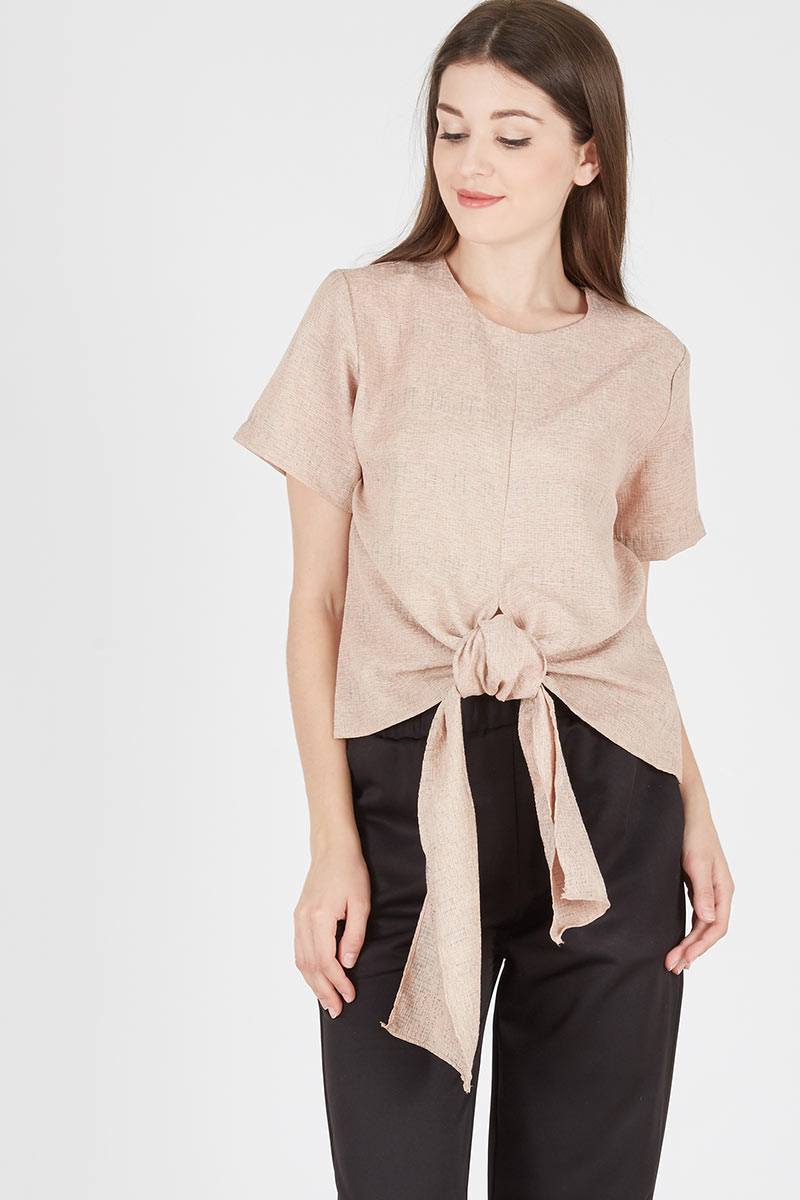 Weina Blouse In Mocca