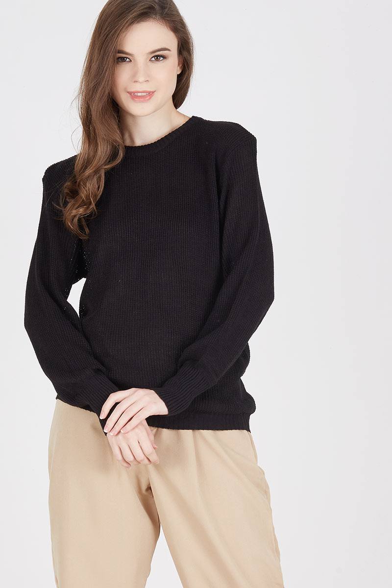 Holle Knit Top in Black