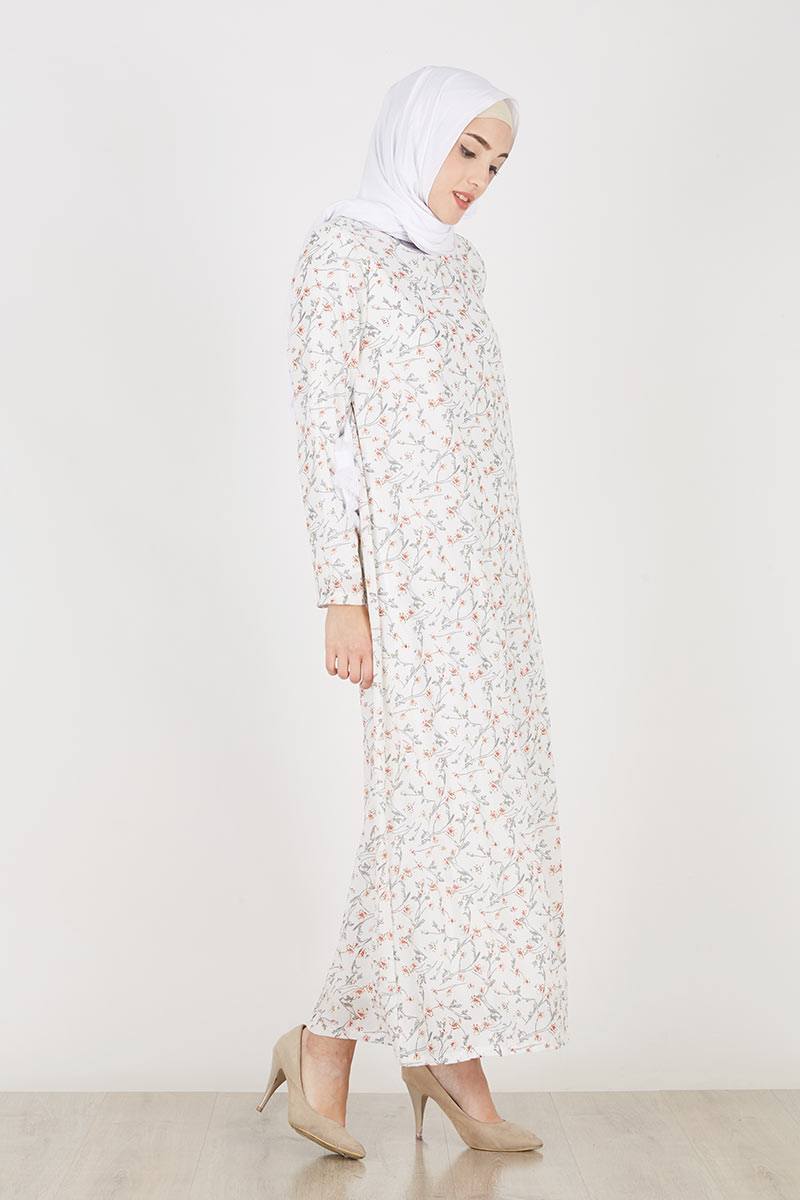 Birdey Dress Flowery White