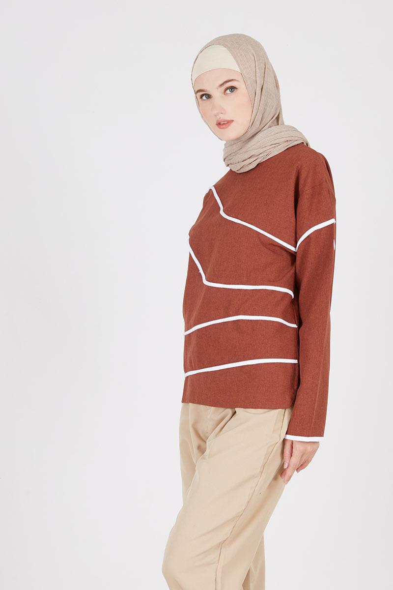 Arsy Top Brown