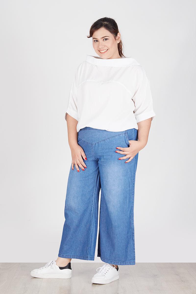Dline Kulot Jeans Big Size M 4036 A