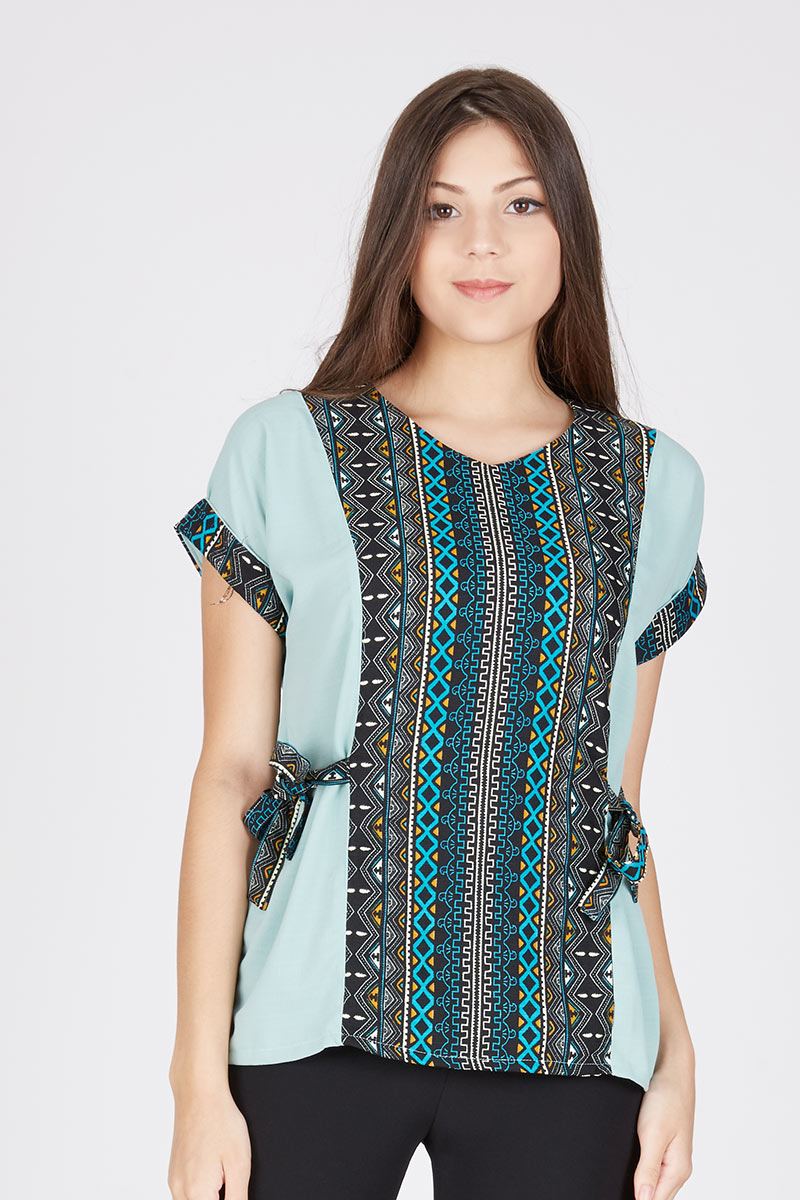 Olso Side Tied Top In Tosca